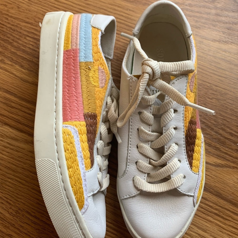 Soludos Casual Sneaker Shoes Women Size 5 Multicolored Footwear Summer